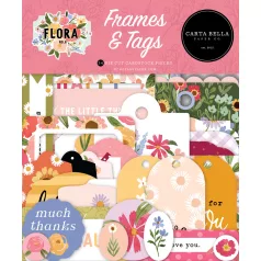   Carta Bella Kivágatok - Frames & Tags - Flora No. 6 (1 csomag)