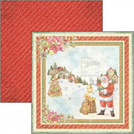Ciao Bella Scrapbook papírkészlet 8" (20 cm) - Dear Santa - Paper Pad (12 lap)