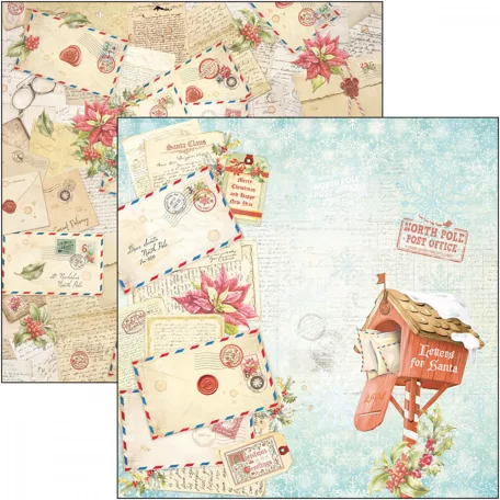Ciao Bella Scrapbook papírkészlet 8" (20 cm) - Dear Santa - Paper Pad (12 lap)