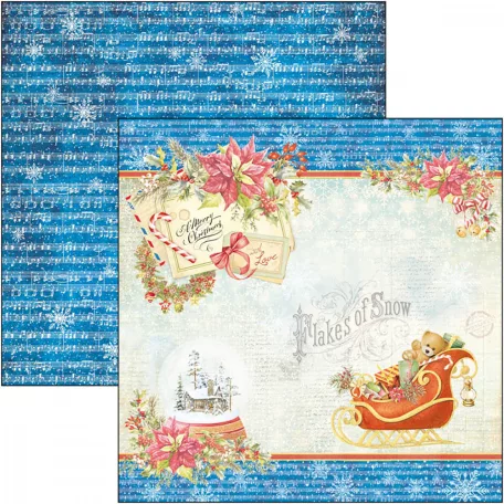 Ciao Bella Scrapbook papírkészlet 8" (20 cm) - Dear Santa - Paper Pad (12 lap)