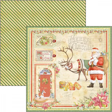 Ciao Bella Scrapbook papírkészlet 8" (20 cm) - Dear Santa - Paper Pad (12 lap)