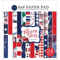   Carta Bella Papírkészlet 6" (15 cm) - Paper Pad - Fourth Of July (24 lap)