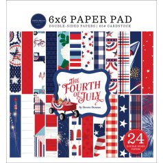   Carta Bella Papírkészlet 6" (15 cm) - Paper Pad - Fourth Of July (24 lap)
