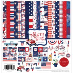   Carta Bella Papírkészlet 12" (30 cm) - Collection Kit - Fourth Of July (1 csomag)