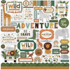   Echo Park Matrica 12" (30 cm) -  Cardstock Stickers - Little Explorer (1 ív)