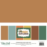   Echo Park Papírkészlet 12" (30 cm) -  Coordinating Solids Paper Pack - Little Explorer (6 lap)