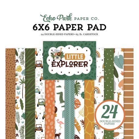 Echo Park Papírkészlet 6" (15 cm) -  Paper Pack - Little Explorer (24 lap)