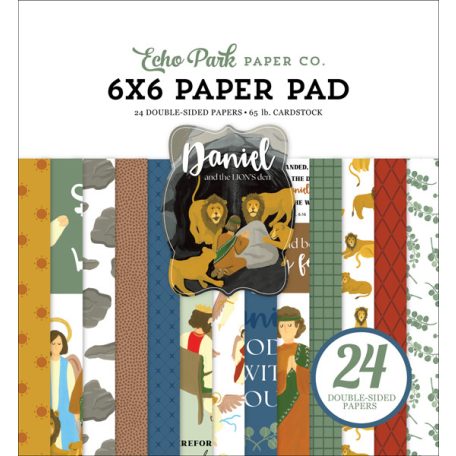 Echo Park Papírkészlet 6" (15 cm) -  Paper Pack - Bible Stories: Daniel and the Lions Den (24 lap)