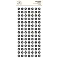   Simple Stories Matrica  - Foam Stickers Type Keys - Simple Vintage Essentials (2 ív)