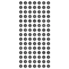   Simple Stories Matrica  - Foam Stickers Type Keys - Simple Vintage Essentials (2 ív)