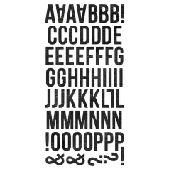   Simple Stories Matrica  - Foam Alphas Vintage Black - Simple Vintage Essentials (2 ív)