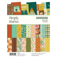   Simple Stories Papírkészlet 6"x8" - Paper Pad - Trail Mix (24 lap)