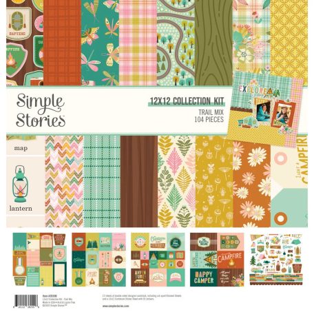 Simple Stories Scrapbook papírkészlet 12" (30 cm) - Collection Kit - Trail Mix (1 csomag)