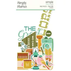   Simple Stories Kivágatok  - Simple Pages Pieces - Trail Mix (1 csomag)