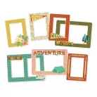 Simple Stories Chipboard  - Chipboard Frames - Trail Mix (1 csomag)