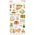 Simple Stories Chipboard matrica  - Chipboard Stickers  - Trail Mix (1 csomag)