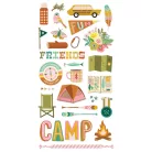 Simple Stories Chipboard matrica  - Chipboard Stickers  - Trail Mix (1 csomag)