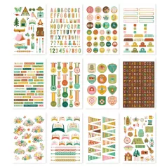 Simple Stories Matrica  - Sticker Book - Trail Mix (12 ív)