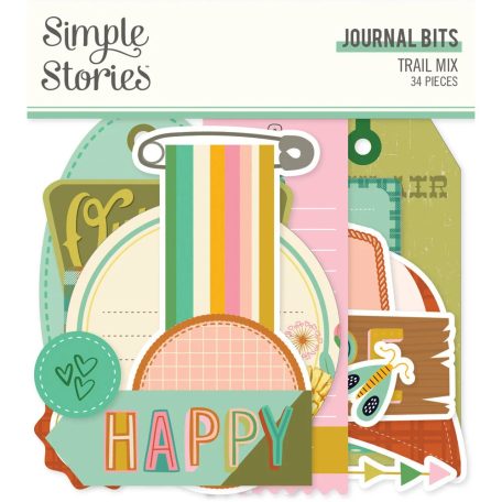 Simple Stories Kivágatok  - Journal Bit - Trail Mix (1 csomag)