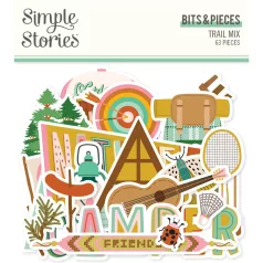   Simple Stories Kivágatok  - Bits & Pieces - Trail Mix (1 csomag)