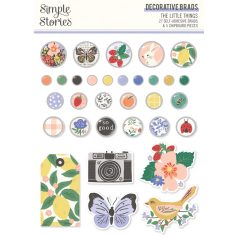   Simple Stories Díszítőelem  - Decorative Brads - The Little Things (1 csomag)