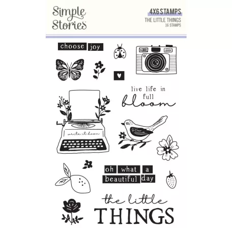 Simple Stories Szilikonbélyegző  - Clear Stamps - The Little Things (1 csomag)