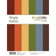   Simple Stories Papírkészlet 6"x8" - Paper Pad Fall - Color Vibe (24 lap)
