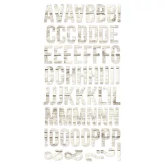   Simple Stories Matrica  - Woods Foam Alpha Stickers Aspen - Color Vibe (2 ív)