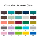 Öntapadós fólia lapok - tartós 12" (30 cm), Permanent Removable/ Premium Vinyl (70 ív)