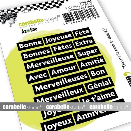 Carabelle Studio Gumibélyegző Small - Des Mots Pour Le Dire #2 - Cling Stamp (1 db)