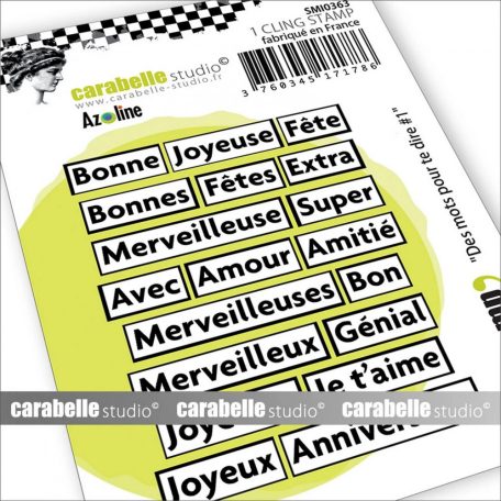 Carabelle Studio Gumibélyegző Small - Des Mots Pour Le Dire #1 - Cling Stamp (1 db)