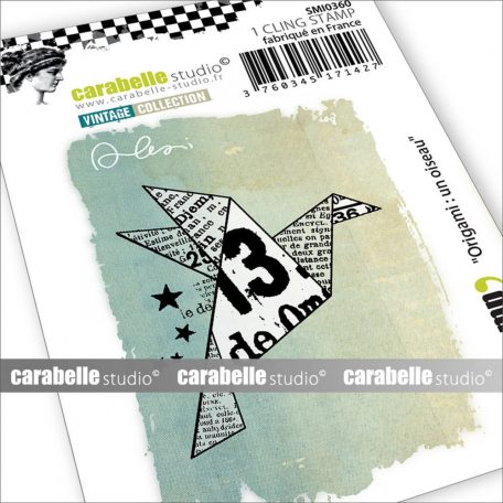 Carabelle Studio Gumibélyegző Small - Origami Un Oiseau - Cling Stamp (1 db)