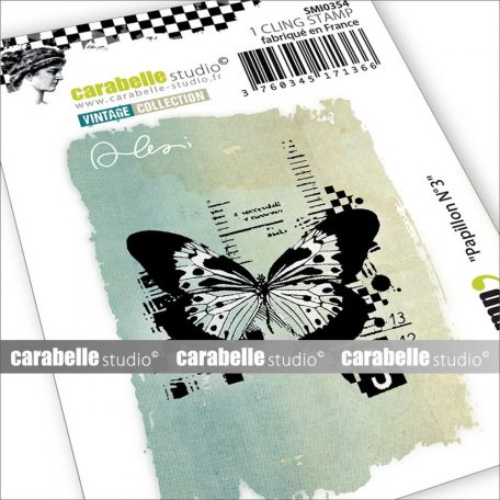 Carabelle Studio Gumibélyegző Small - Papillon No.3 - Cling Stamp (1 db)