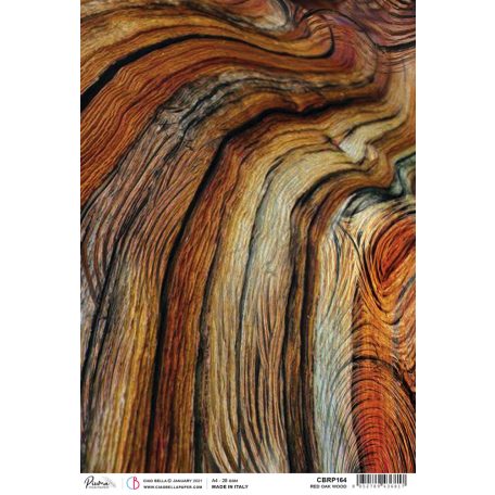 Ciao Bella Rizspapír A4 - Red Oak Wood - Delta - Rice Paper (1 ív)