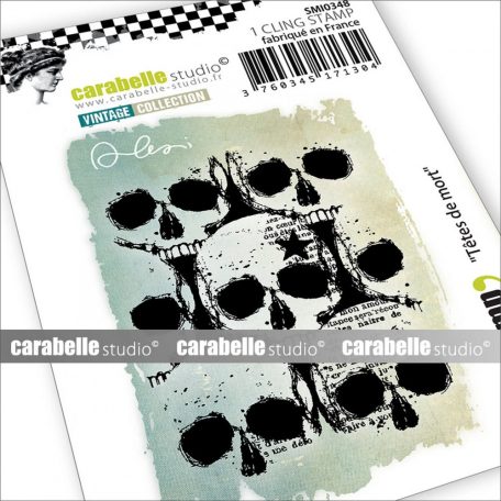 Carabelle Studio Gumibélyegző Small - Têtes De Mort - Cling Stamp (1 db)