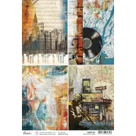   Ciao Bella Rizspapír A4 - Blue Note cards - Blue Note - Rice Paper (1 ív)