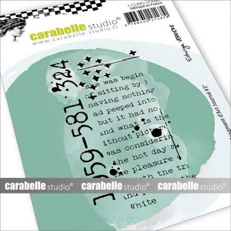 Carabelle Studio Gumibélyegző A7 - Fragment D'Art Journal #3 - Cling Stamp (1 db)