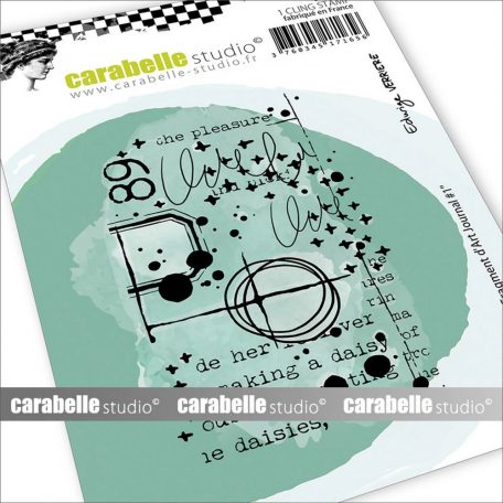 Carabelle Studio Gumibélyegző A7 - Fragment D'Art Journal #1 - Cling Stamp (1 db)