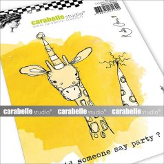   Carabelle Studio Gumibélyegző A6 - Party Giraffe - Cling Stamp (1 db)