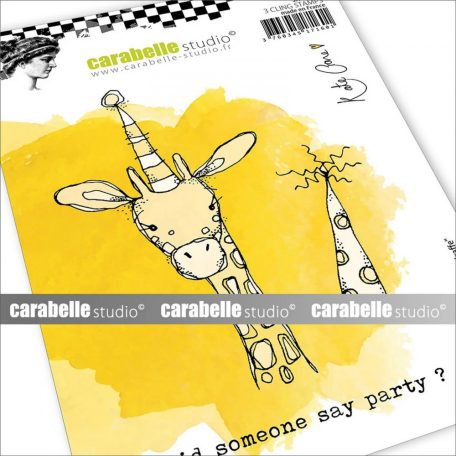 Carabelle Studio Gumibélyegző A6 - Party Giraffe - Cling Stamp (1 db)