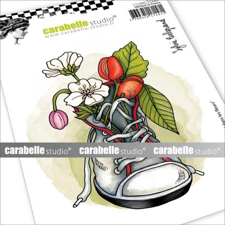 Carabelle Studio Gumibélyegző A6 - Un Pied Dans Les Fleurs - Cling Stamp (1 db)