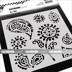   Carabelle Studio Stencil 6" (15 cm) - Inspiration India - Stencil Square (1 db)