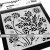 Carabelle Studio Stencil 6" (15 cm) - Mehendi Floral - Stencil Square (1 db)