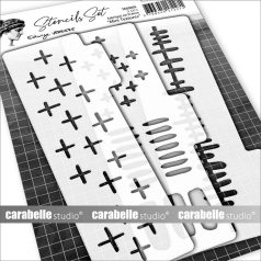   Carabelle Studio Stencil - Mini Textures - Stencils Set (3 db)