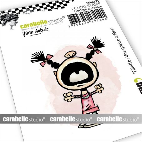 Carabelle Studio Gumibélyegző Small - Fillette Une Grosse Colère - Cling Stamp (1 db)