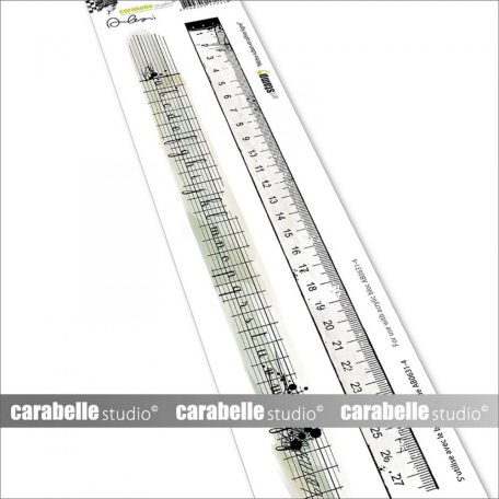Carabelle Studio Gumibélyegző - Edge Mètre Ruban Et Cahier Ligné - Cling Stamp (1 db)