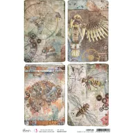   Ciao Bella Rizspapír A4 - Engine of the Future Cards - Engine of the Future - Rice Paper (1 ív)