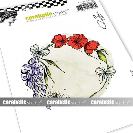 Carabelle Studio Gumibélyegző A6 - Cercle Floral - Cling Stamp (1 db)