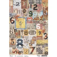   Ciao Bella Rizspapír A4 - Numbers - Engine of the Future - Rice Paper (1 ív)