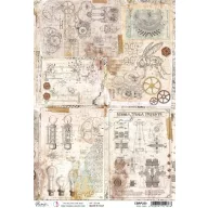   Ciao Bella Rizspapír A4 - Tesla Table - Engine of the Future - Rice Paper (1 ív)